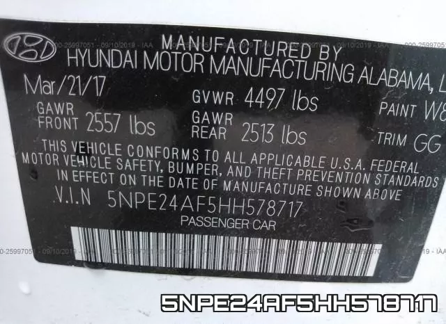 5NPE24AF5HH578717 фото 10