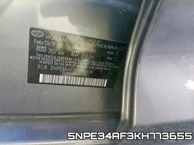 5NPE34AF3KH773655 фото 2