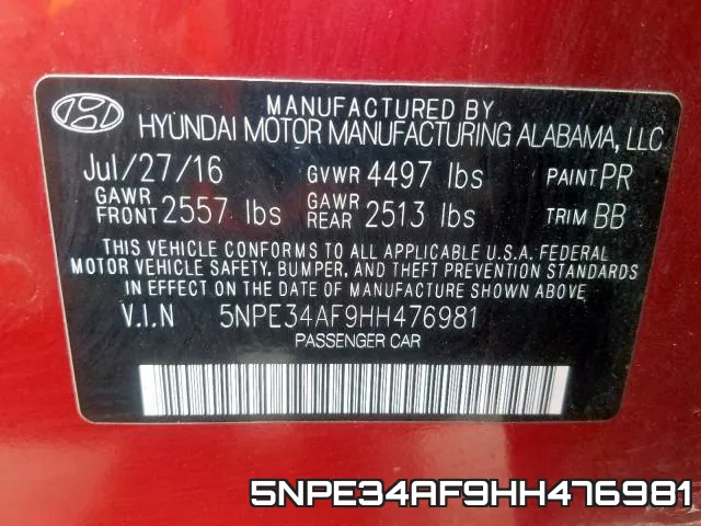 5NPE34AF9HH476981 фото 2