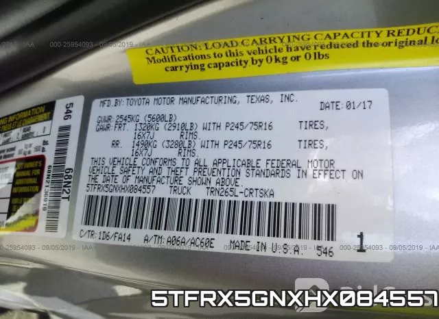 5TFRX5GNXHX084557 фото 10