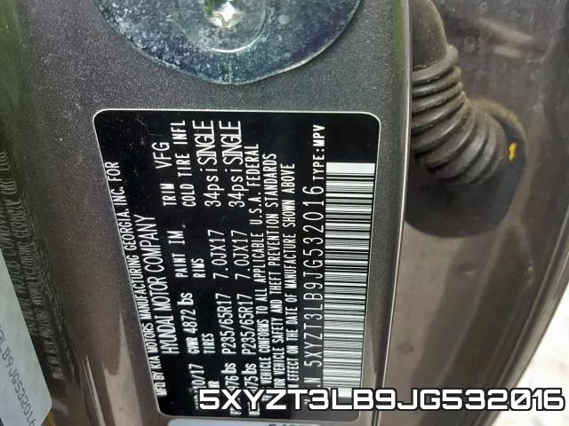 5XYZT3LB9JG532016 фото 2
