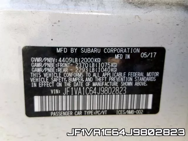 JF1VA1C64J9802823 фото 2