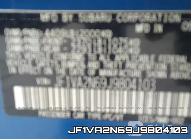 JF1VA2N69J9804103 фото 10