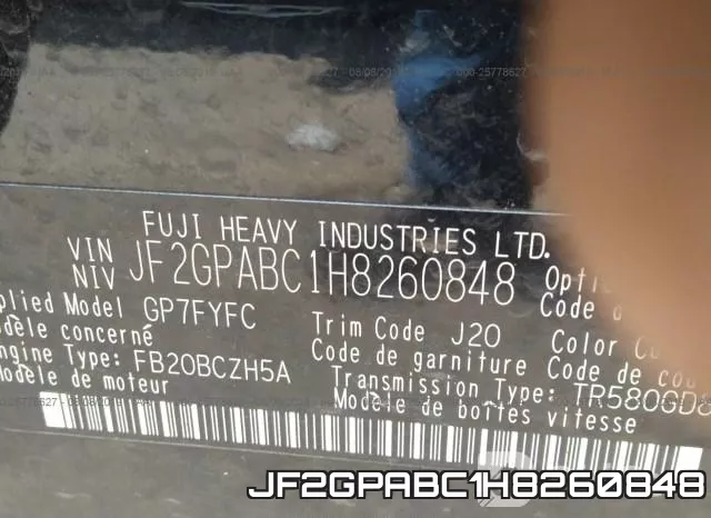 JF2GPABC1H8260848 фото 10