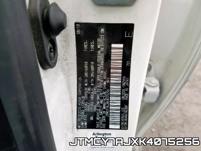 JTMCY7AJXK4075256 фото 2