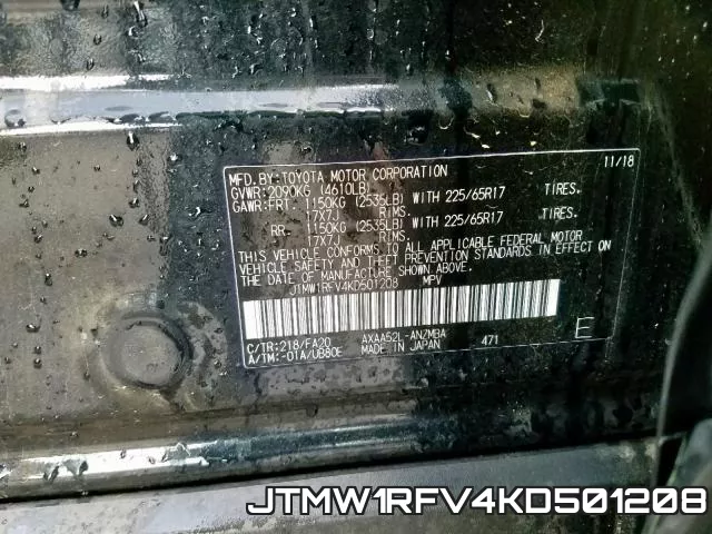 JTMW1RFV4KD501208 фото 2
