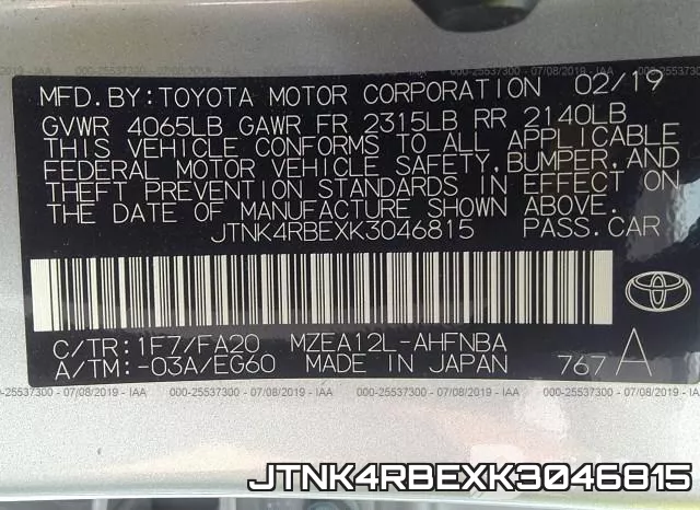 JTNK4RBEXK3046815 фото 10