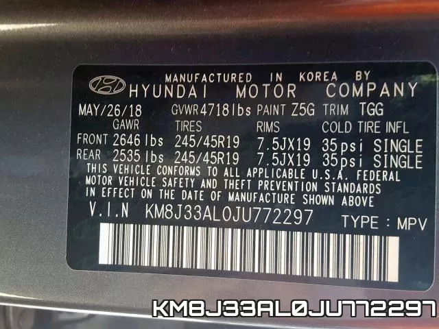 KM8J33AL0JU772297 фото 2