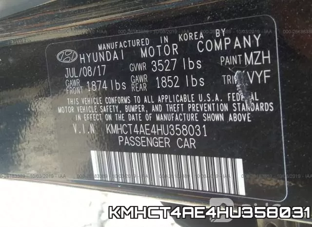 KMHCT4AE4HU358031 фото 10