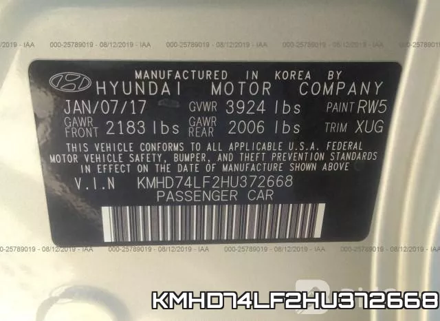 KMHD74LF2HU372668 фото 9
