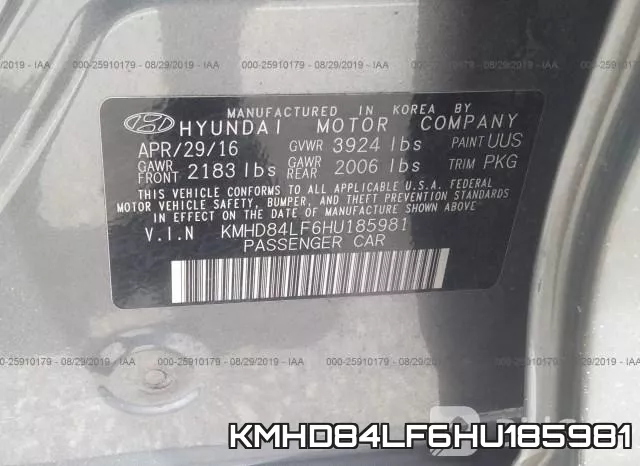 KMHD84LF6HU185981 фото 10