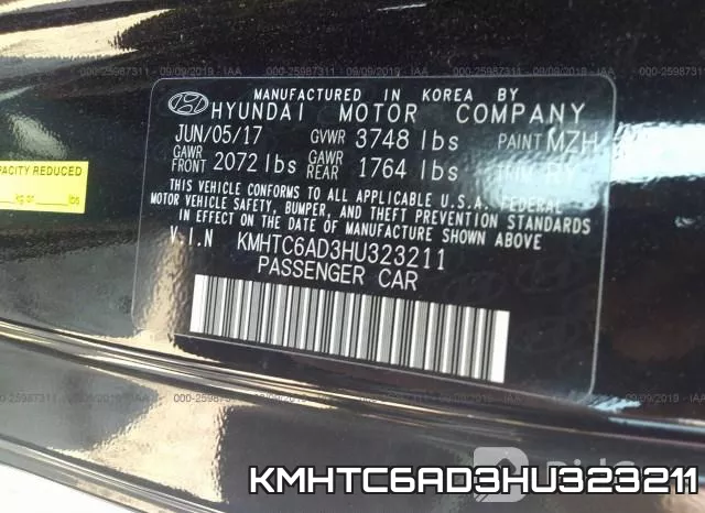 KMHTC6AD3HU323211 фото 10