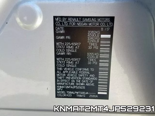 KNMAT2MT4JP529231 фото 2