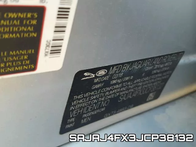 SAJAJ4FX3JCP38132 фото 2