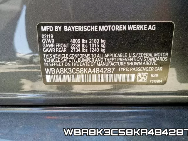 WBA8K3C58KA484287 фото 2