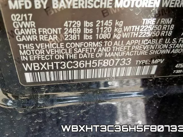 WBXHT3C36H5F80733 фото 2