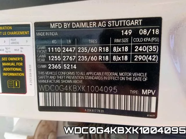 WDC0G4KBXK1004095 фото 2