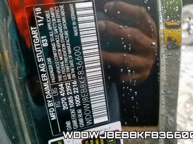 WDDWJ8EB8KF836600 фото 2