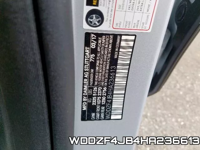 WDDZF4JB4HA236613 фото 2