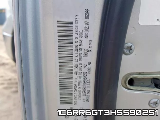 1C6RR6GT3HS590251 фото 2