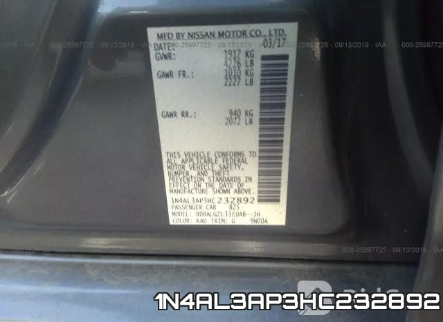 1N4AL3AP3HC232892 фото 10