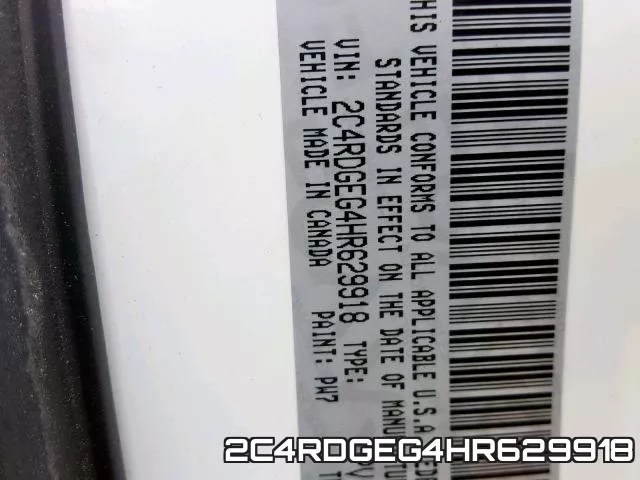 2C4RDGEG4HR629918 фото 2