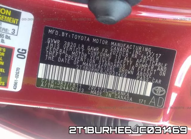 2T1BURHE6JC031469 фото 10
