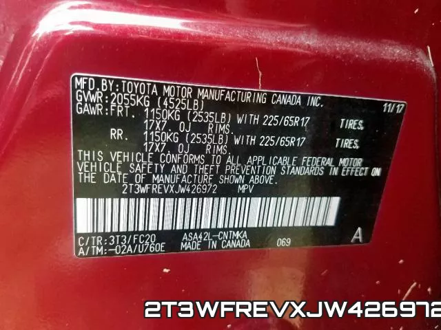 2T3WFREVXJW426972 фото 2