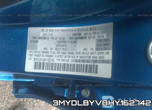 3MYDLBYV8HY162742 фото 8