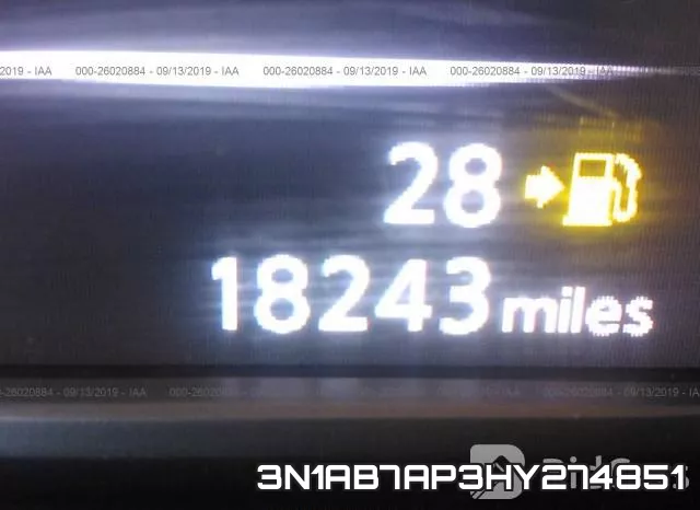 3N1AB7AP3HY274851 фото 8