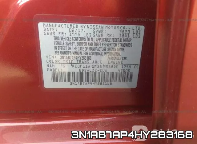 3N1AB7AP4HY283168 фото 10