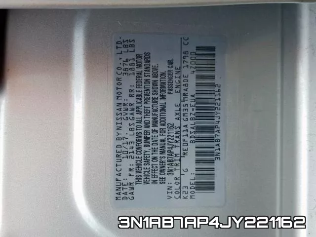 3N1AB7AP4JY221162 фото 2