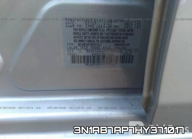 3N1AB7AP7HY371017 фото 10