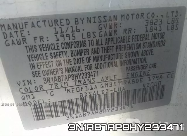 3N1AB7AP8HY233471 фото 10