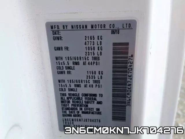 3N6CM0KN7JK704276 фото 2
