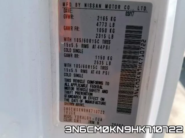 3N6CM0KN9HK710722 фото 2