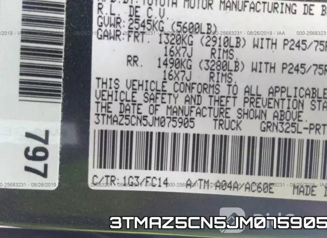 3TMAZ5CN5JM075905 фото 10