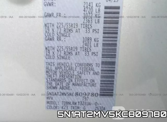 5N1AT2MV5KC809780 фото 10