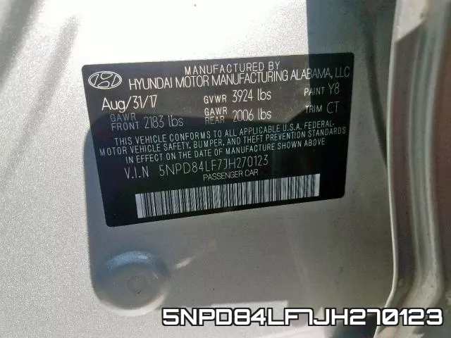 5NPD84LF7JH270123 фото 2
