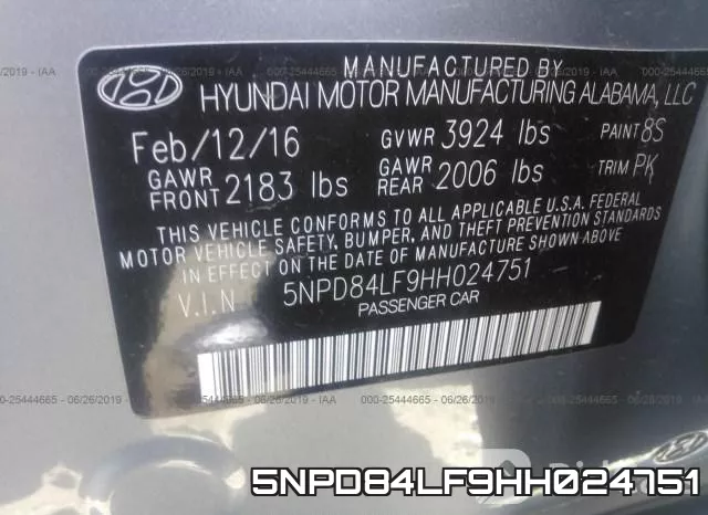 5NPD84LF9HH024751 фото 10