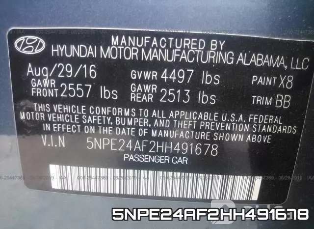 5NPE24AF2HH491678 фото 10
