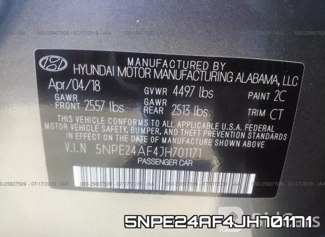 5NPE24AF4JH701171 фото 10