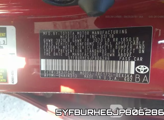 5YFBURHE6JP806286 фото 10