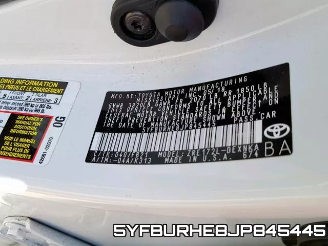 5YFBURHE8JP845445 фото 2