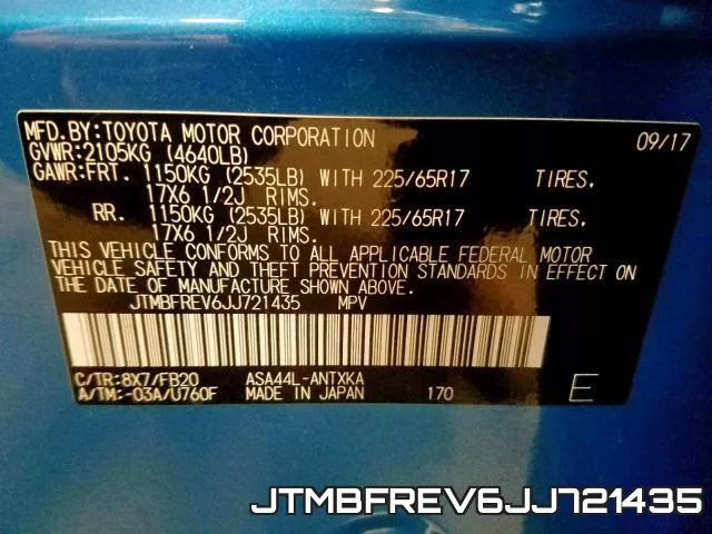 JTMBFREV6JJ721435 фото 2