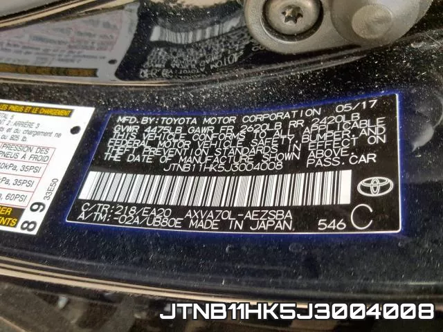 JTNB11HK5J3004008 фото 2