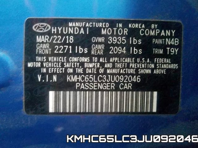 KMHC65LC3JU092046 фото 2