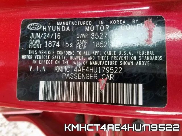 KMHCT4AE4HU179522 фото 2