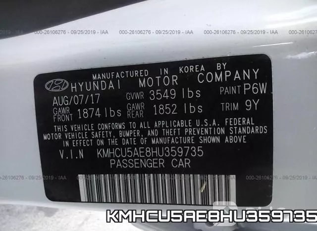KMHCU5AE8HU359735 фото 10