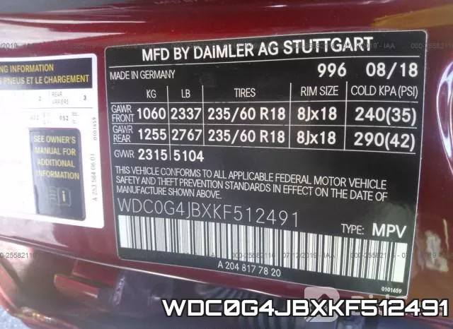 WDC0G4JBXKF512491 фото 10